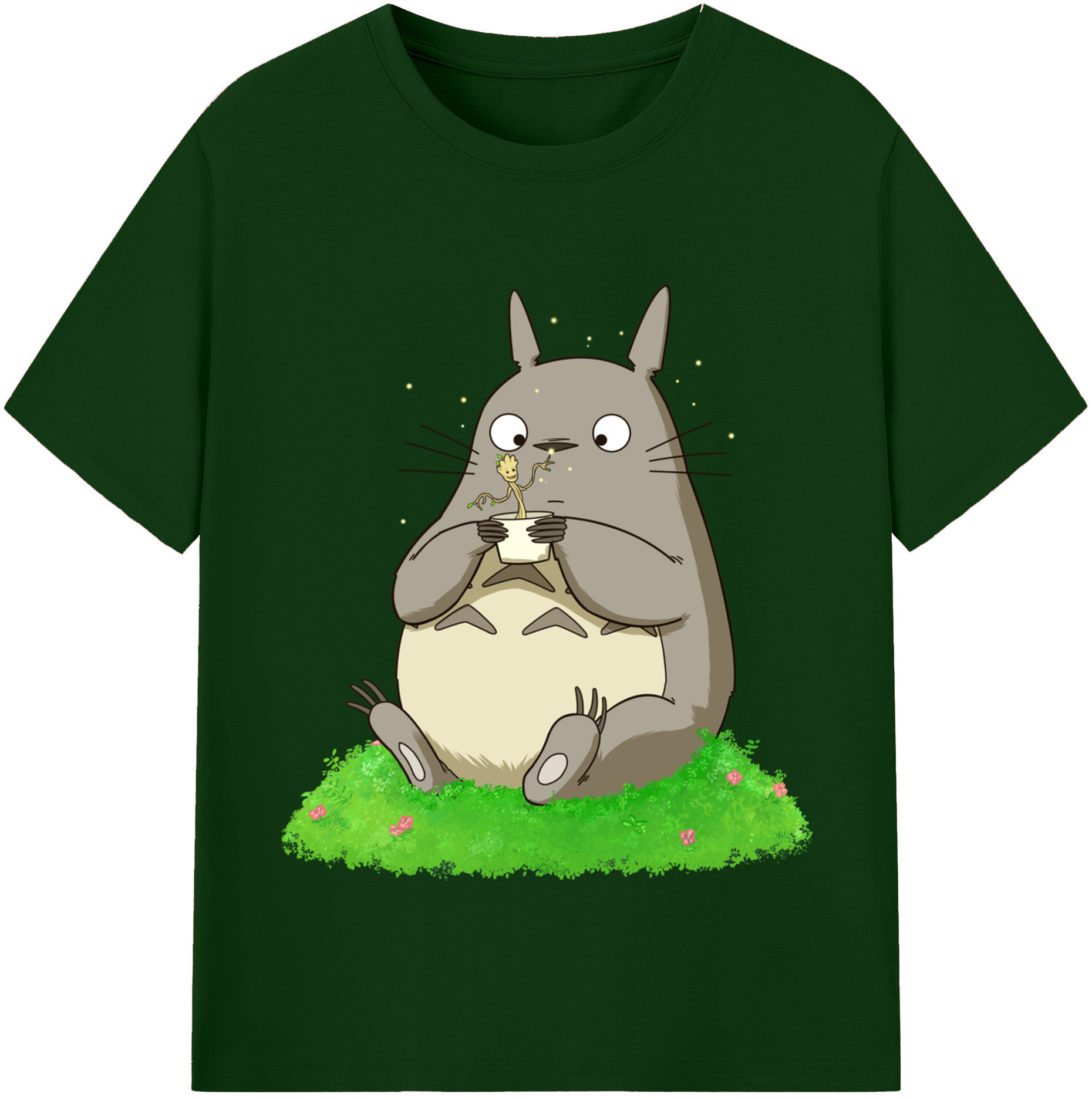 （画像用） となりのトトロ 草壁メイ 草壁サツキ My Neighbor Totoro Satsuki Kusakabe Mei Kusakabe 綿100％半袖Tシャツ（フロントプリント）